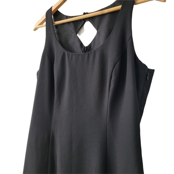 LA bridal vintage long cocktail dress crystal keyhole embellishment formal SZ 12 - Picture 7 of 10